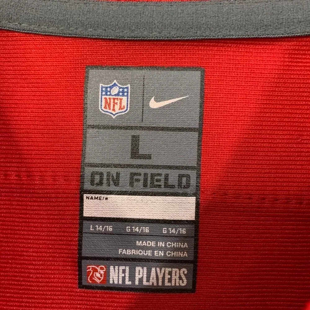 San Francisco 49ers Jersey Youth Kids Large Red Jarryd Hayne 38 NFL OnField Nike